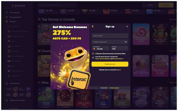 Zoome Casino Sign Up Steps: Getting Started